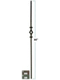 2760 Single Window Hammered Mediterranean Iron Stair Baluster