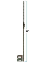 2766 Single Beehive Hammered Baluster