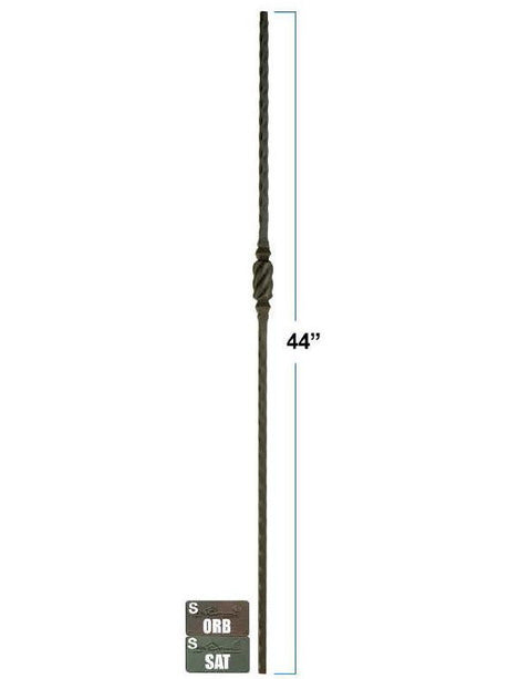 2766 Single Beehive Hammered Baluster