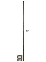 R60144 Single Urn Round Victorian Iron Baluster