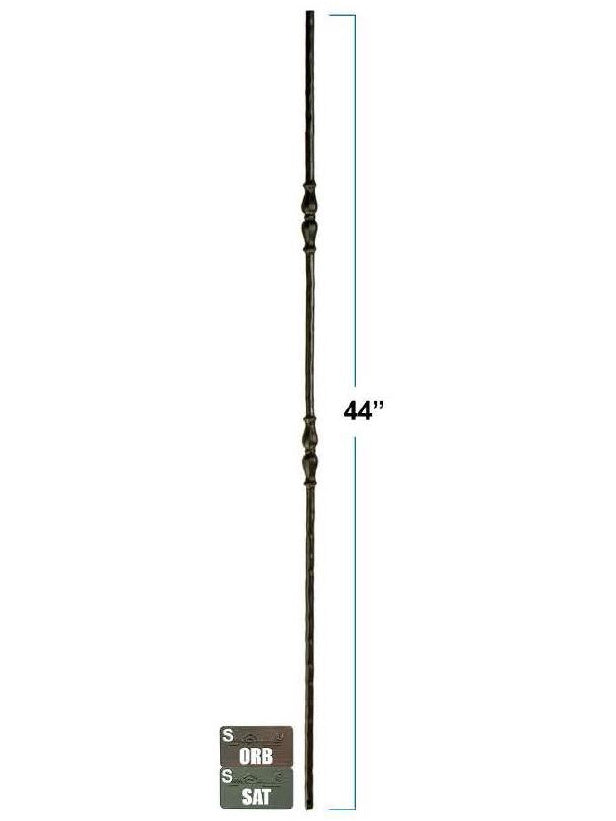 R60244 Double Urn Round Victorian Iron Baluster