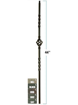 MEGA-1BASK Mega Single Basket Tubular Steel Baluster