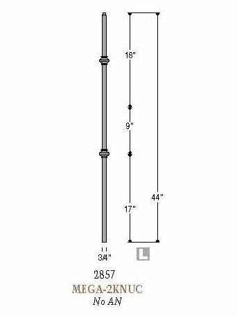 MEGA-2KNUC Mega Double Knuckle Baluster