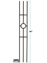 2933 Three-Legged Panel in solid iron or tubular steel, 12mm