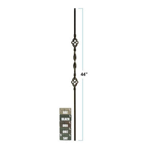 2963 Single Ribbon & Double Basket Stair Baluster