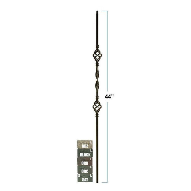 2963 Single Ribbon & Double Basket Stair Baluster