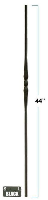 2971 Round Single Knuckle Gothic Baluster Dimensional Information