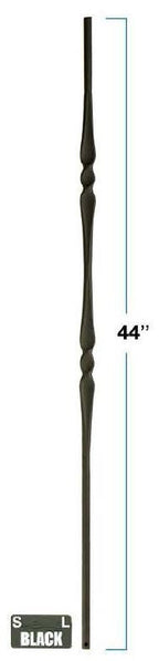 2972 Round Single Knuckle Gothic Baluster Dimensional Information