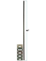 2995 Mediterranean Plain Hammered Iron Baluster