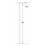 2G01 16mm Plain Bar, Tubular Steel Dimensional Information