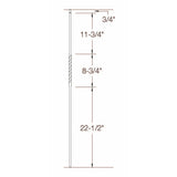 2G02 16mm Single Twist, Tubular Steel Dimensional Information