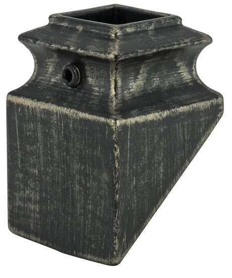 2G904 Slanted Shoe for 16mm Square Balusters Shown in Rubbed Bronze