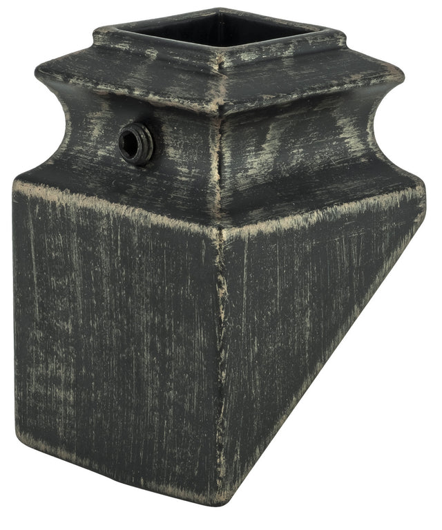 2G904 Slanted Shoe for 16mm Square Balusters Shown in Rubbed Bronze