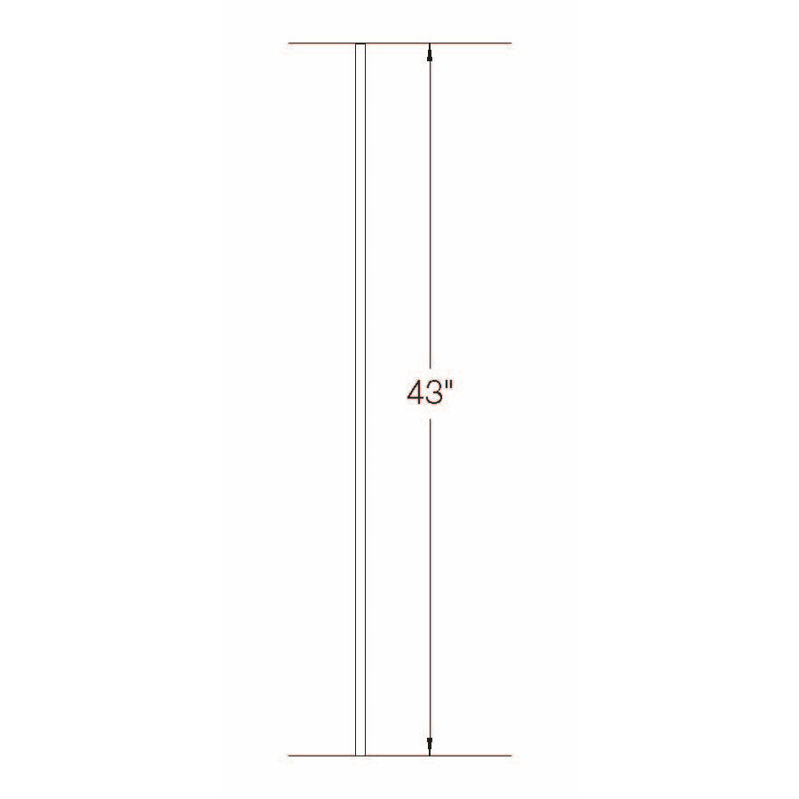 2GR01 16mm Round Plain Bar, Tubular Steel Dimensional Information