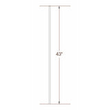 2GR01 16mm Round Plain Bar, Tubular Steel Dimensional Information