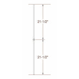 2GR10 16mm Round Single Collar, Tubular Steel Dimensional Information