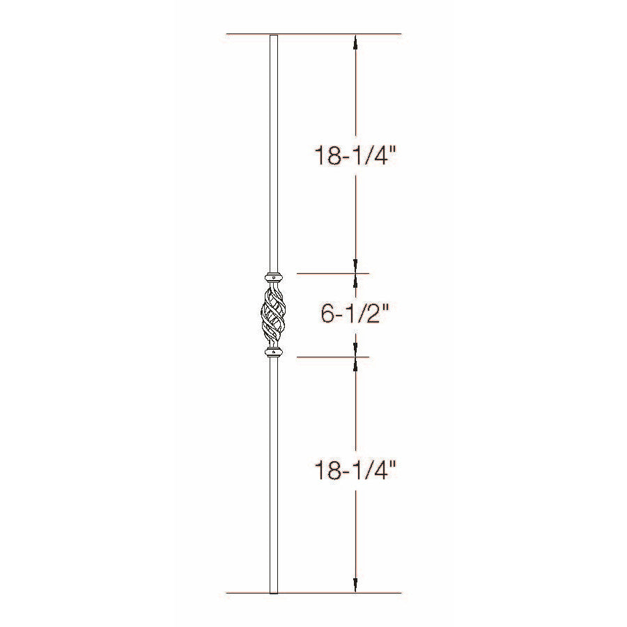 2GR11 16mm Round Single Basket, Tubular Steel Dimensional Information