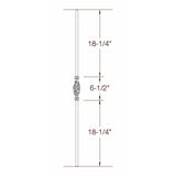 2GR11 16mm Round Single Basket, Tubular Steel Dimensional Information