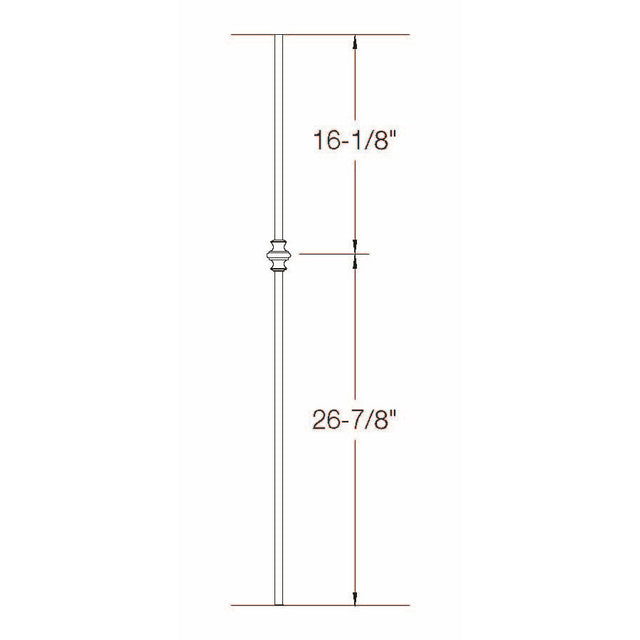 2GR60 16mm Round Single Knuckle, Tubular Steel Dimensional Information