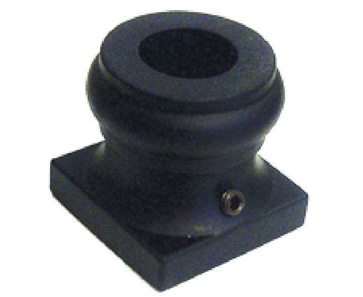 2GR900 Flat Shoe, 16mm for Round Balusters, Shown in Satin Black