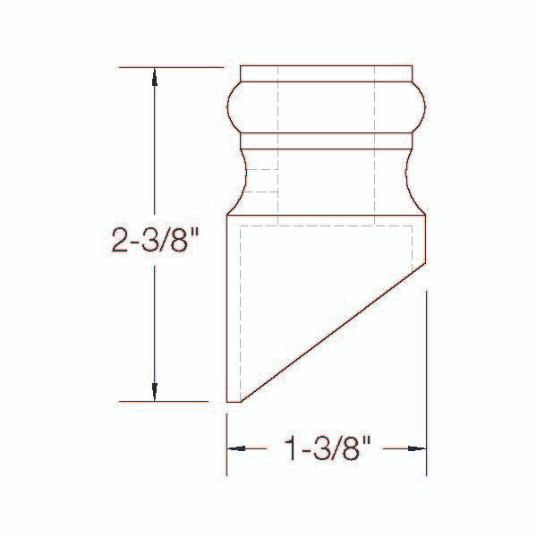 2GR904 Slated Shoe Dimensional Information