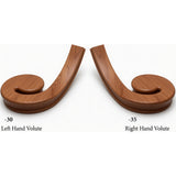 7030 LH and 7031 RH Flat Volutes - American Cherry
