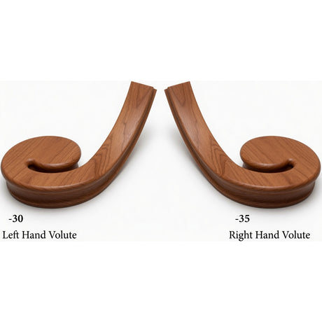 7030 LH and 7031 RH Flat Volutes - American Cherry
