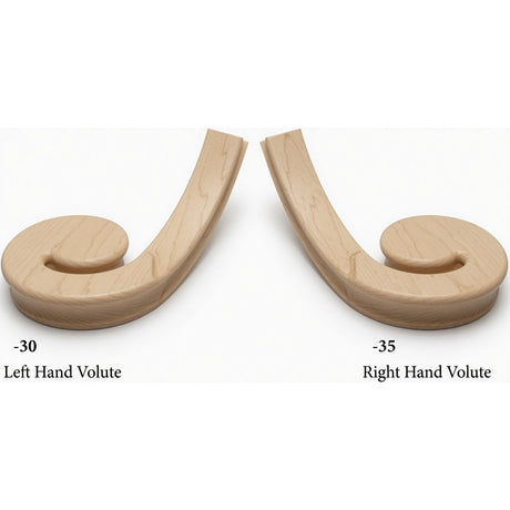 7030 LH and 7031 RH Flat Volutes - Birch