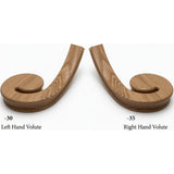 7030 LH and 7031 RH Flat Volutes - White Oak