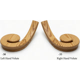 7030 LH and 7031 RH Flat Volutes - Yellow Pine