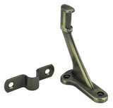 3002 Antique Brass Heavy Wall Rail Bracket