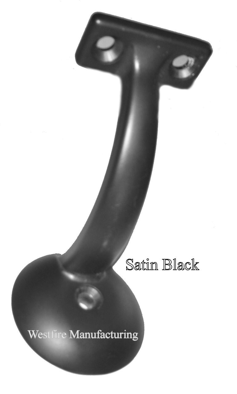 3003LA-SB Long Arm Satin Black Heavy Duty Handrail Bracket