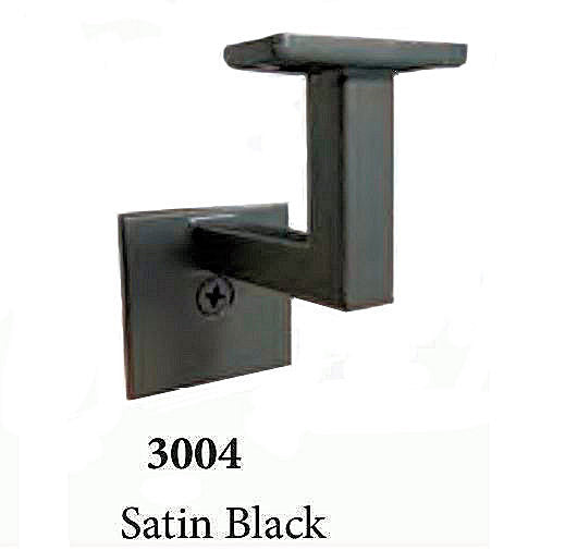 3004 Mission-Style Handrail Bracket, Satin Black
