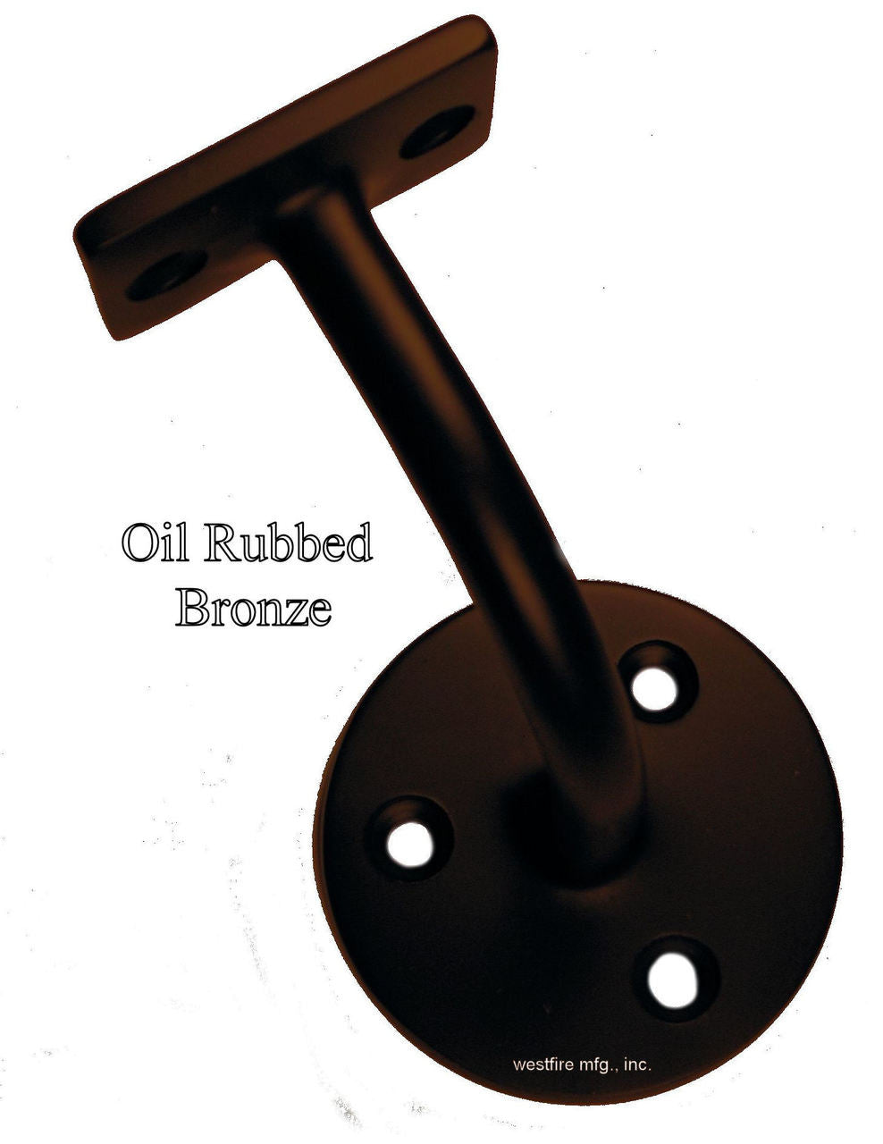 3004SB-ORB Solid Brass Oil Rubbed Bronze Rail Bracket