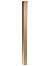 350N48 3-1/2" x 48" S4S Newel with Notched Top
