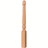 3010 3-1/2" x 43" Bunker Hill Starting Newel Post, Alder