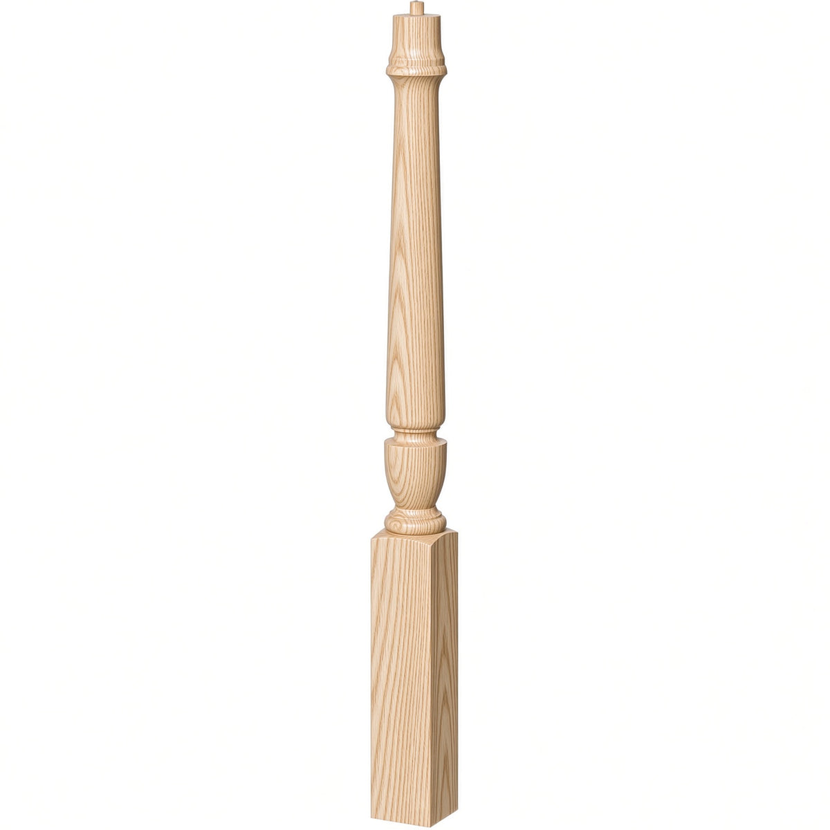 3010 3-1/2" x 43", or 3011 48" Bunker Hill Starting Newel Post, Ash