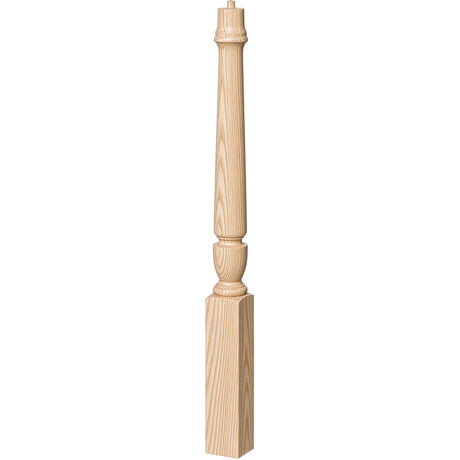 3010 3-1/2" x 43", or 3011 48" Bunker Hill Starting Newel Post, Ash