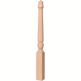 3010 3-1/2" x 43", or 3011 48" Bunker Hill Starting Newel Post, Beech