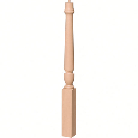 3010 3-1/2" x 43", or 3011 48" Bunker Hill Starting Newel Post, Beech