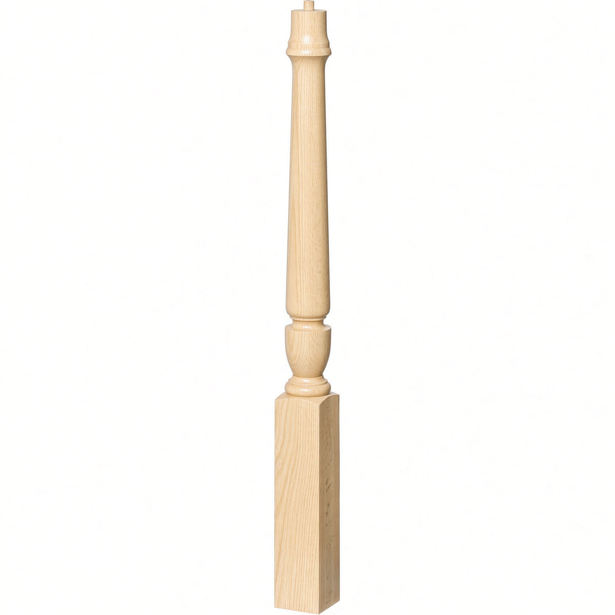 3010 3-1/2" x 43", or 3011 48" Bunker Hill Starting Newel Post, Birch