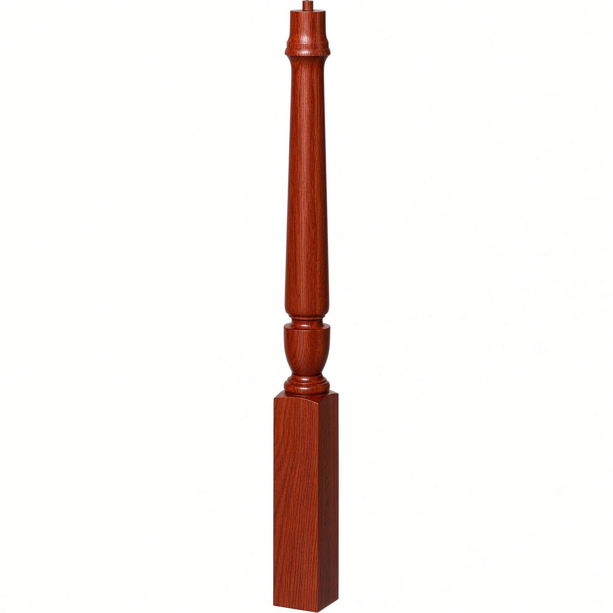 3010 3-1/2" x 43", or 3011 48" Bunker Hill Starting Newel Post, Brazilian Cherry