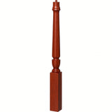 3010 3-1/2" x 43", or 3011 48" Bunker Hill Starting Newel Post, Brazilian Cherry