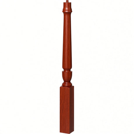 3010 3-1/2" x 43", or 3011 48" Bunker Hill Starting Newel Post, Brazilian Cherry