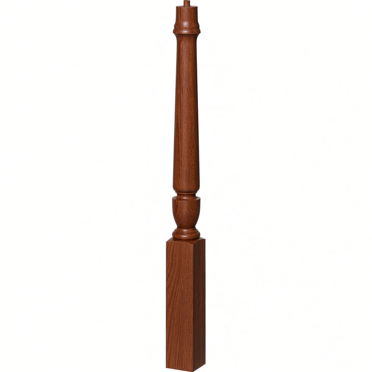 3010 3-1/2" x 43", or 3011 48" Bunker Hill Starting Newel Post, Mahogany