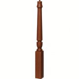 3010 3-1/2" x 43", or 3011 48" Bunker Hill Starting Newel Post, Mahogany