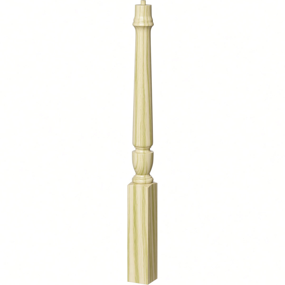 3010 3-1/2" x 43", or 3011 48" Bunker Hill Starting Newel Post, Poplar