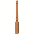 3010 3-1/2" x 43", or 3011 48" Bunker Hill Starting Newel Post, Red Oak