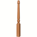 3010 3-1/2" x 43", or 3011 48" Bunker Hill Starting Newel Post, Red Oak