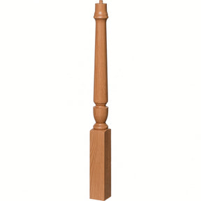 3010 3-1/2" x 43", or 3011 48" Bunker Hill Starting Newel Post, Red Oak